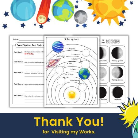 Solar System Activities worksheet